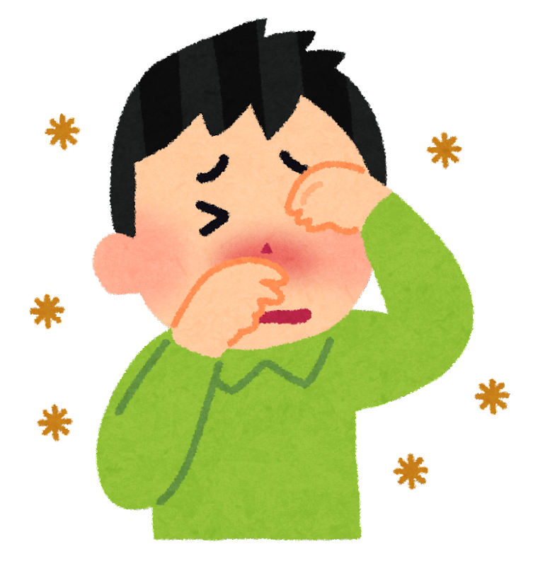 花粉によるアレルギー性結膜炎